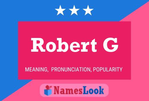 Póster del nombre Robert G