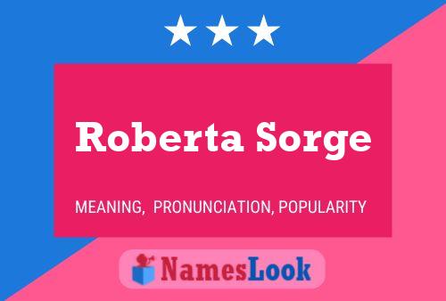 Póster del nombre Roberta Sorge