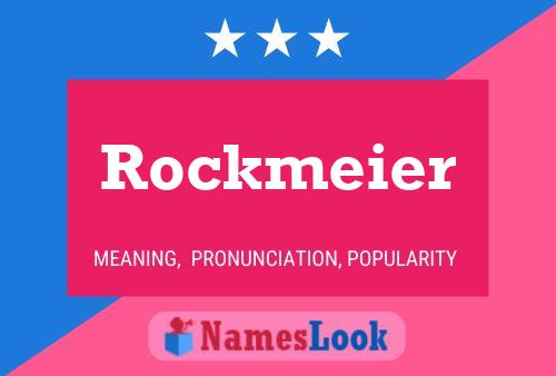 Póster del nombre Rockmeier