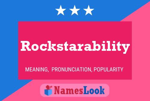 Póster del nombre Rockstarability