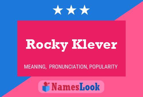 Póster del nombre Rocky Klever