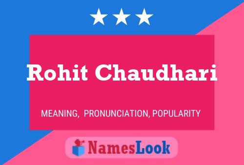 Póster del nombre Rohit Chaudhari