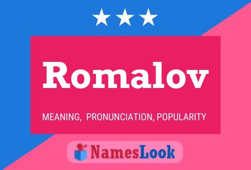 Póster del nombre Romalov