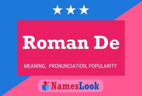 Póster del nombre Roman De