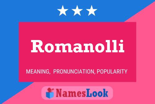 Póster del nombre Romanolli