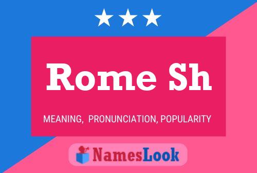 Póster del nombre Rome Sh