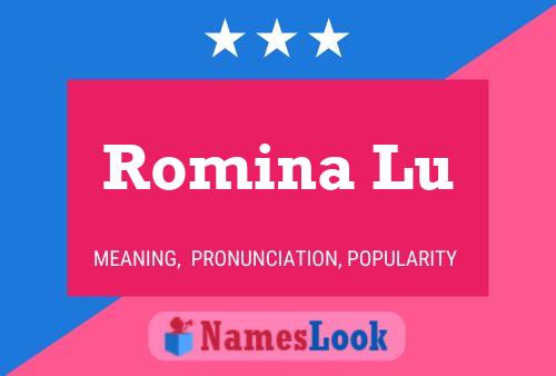 Póster del nombre Romina Lu