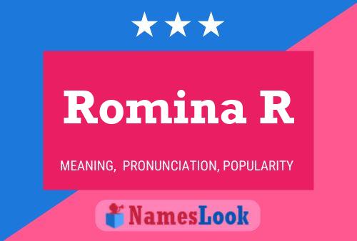 Póster del nombre Romina R