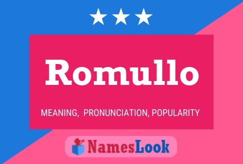 Póster del nombre Romullo