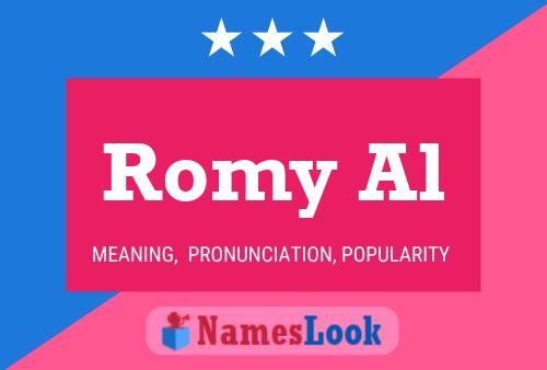 Póster del nombre Romy Al