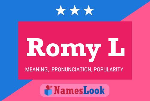 Póster del nombre Romy L