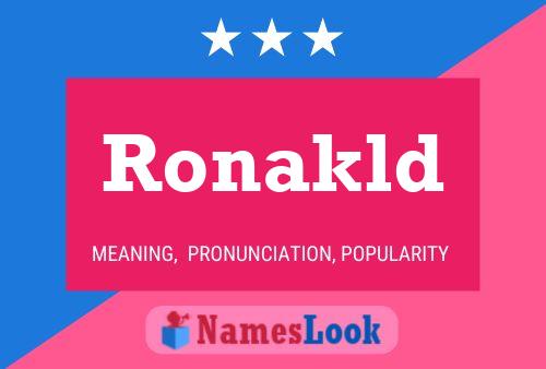 Póster del nombre Ronakld