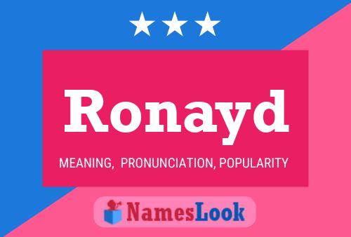 Póster del nombre Ronayd