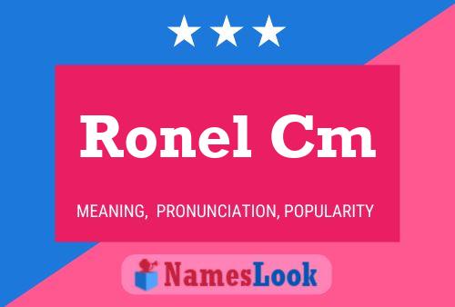 Póster del nombre Ronel Cm