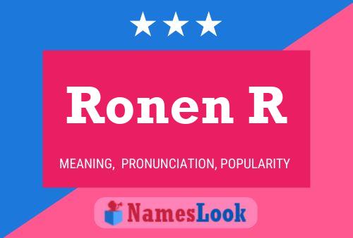 Póster del nombre Ronen R