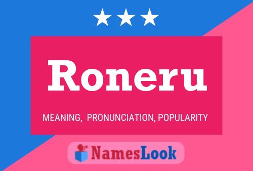 Póster del nombre Roneru