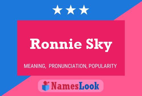 Póster del nombre Ronnie Sky