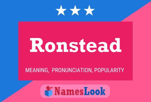 Póster del nombre Ronstead