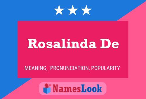 Póster del nombre Rosalinda De