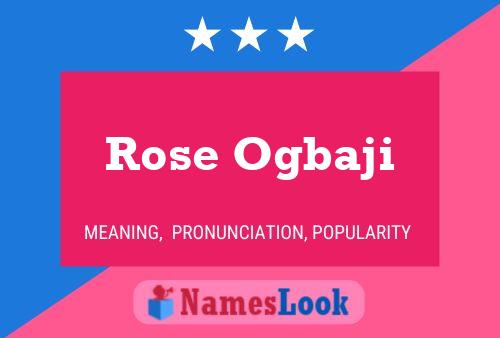 Póster del nombre Rose Ogbaji