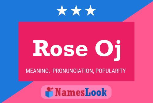 Póster del nombre Rose Oj