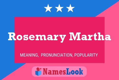 Póster del nombre Rosemary Martha