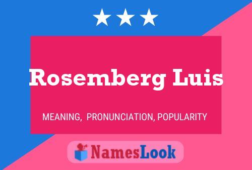 Póster del nombre Rosemberg Luis