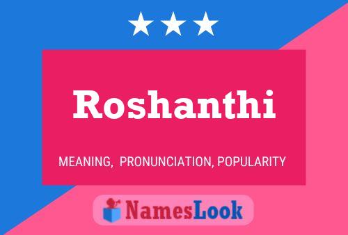 Póster del nombre Roshanthi