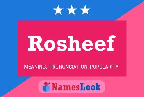 Póster del nombre Rosheef