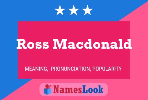 Póster del nombre Ross Macdonald