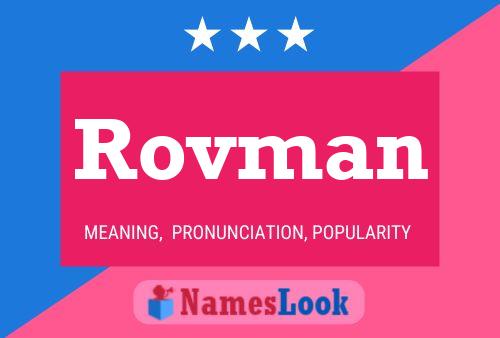 Póster del nombre Rovman