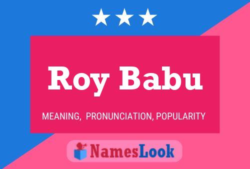 Póster del nombre Roy Babu