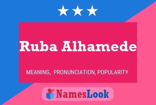 Póster del nombre Ruba Alhamede