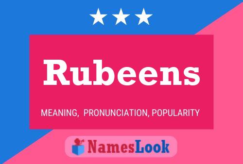 Póster del nombre Rubeens