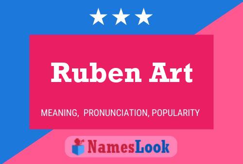 Póster del nombre Ruben Art