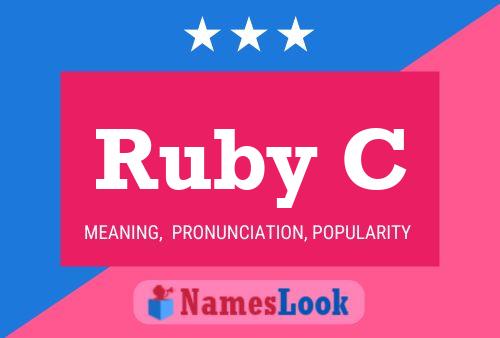 Póster del nombre Ruby C