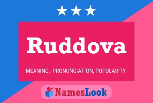 Póster del nombre Ruddova