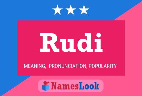 Póster del nombre Rudi