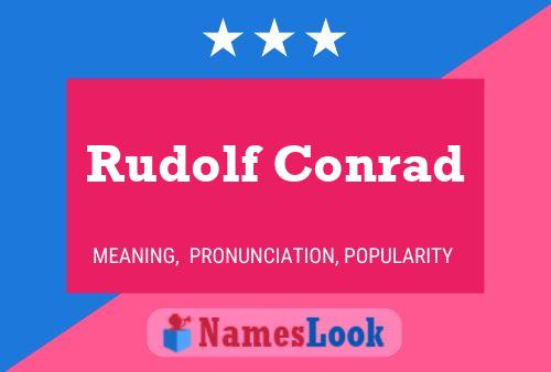 Póster del nombre Rudolf Conrad