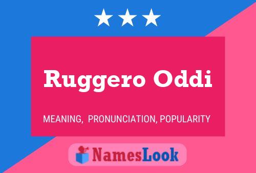 Póster del nombre Ruggero Oddi