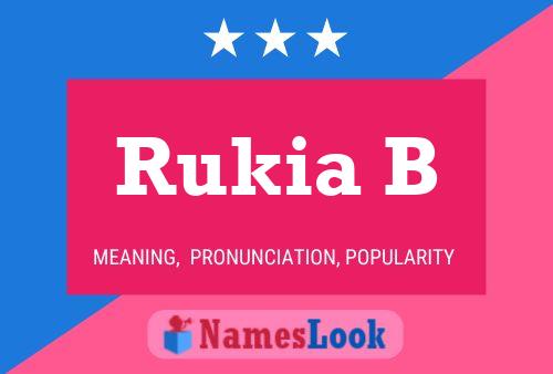 Póster del nombre Rukia B