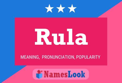 Póster del nombre Rula