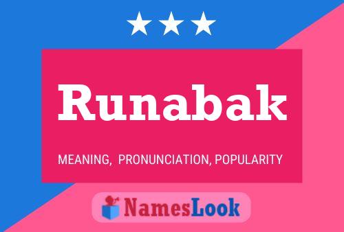 Póster del nombre Runabak