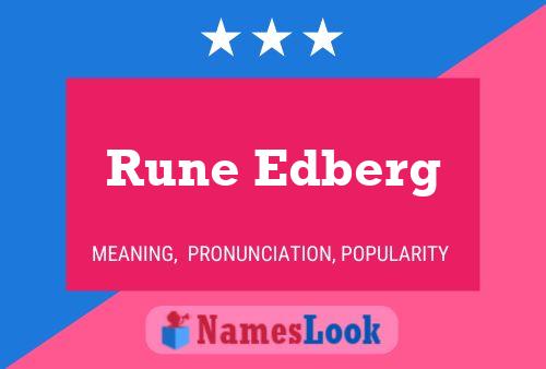 Póster del nombre Rune Edberg