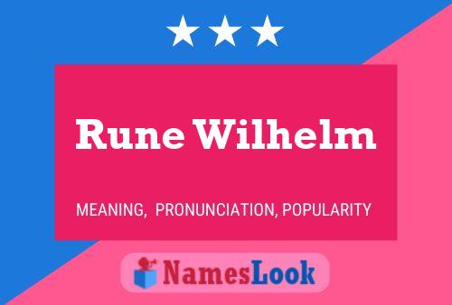 Póster del nombre Rune Wilhelm