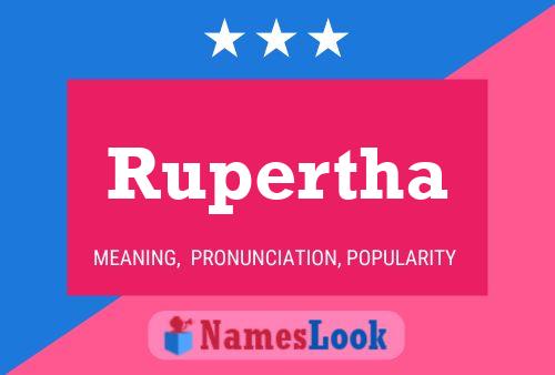 Póster del nombre Rupertha