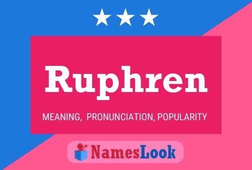 Póster del nombre Ruphren