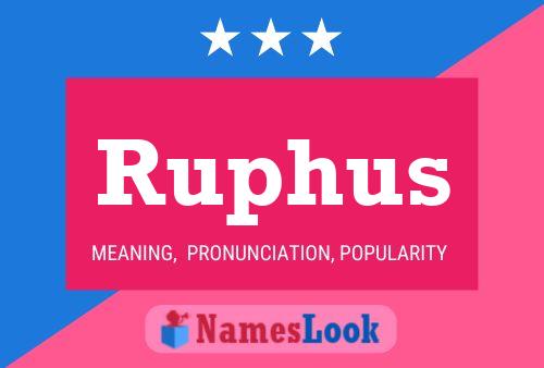 Póster del nombre Ruphus