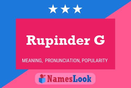 Póster del nombre Rupinder G