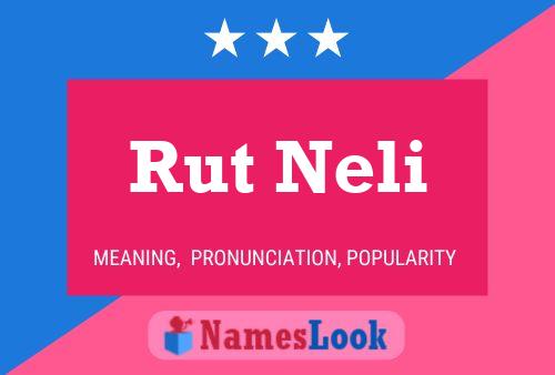 Póster del nombre Rut Neli